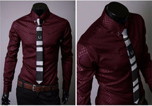 Load image into Gallery viewer, Men Plaid Shirts Brand 5XL New Mens Dress Shirts