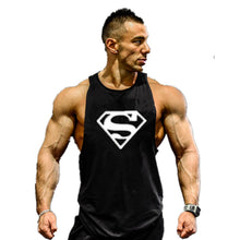 Load image into Gallery viewer, Skull Bodybuilding Stringer Tank Tops men