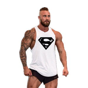 Skull Bodybuilding Stringer Tank Tops men