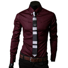 Load image into Gallery viewer, Men Plaid Shirts Brand 5XL New Mens Dress Shirts