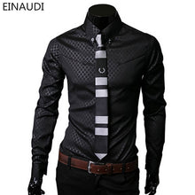 Load image into Gallery viewer, Men Plaid Shirts Brand 5XL New Mens Dress Shirts