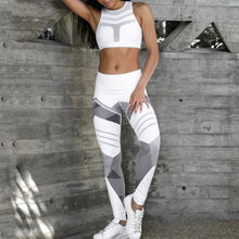 Load image into Gallery viewer, Women Geometry Print Sports Leggings Pants