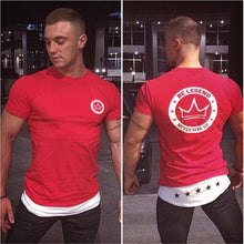Load image into Gallery viewer, Men cotton Short sleeve Fitness t shirt