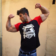 Load image into Gallery viewer, Men cotton Short sleeve Fitness t shirt