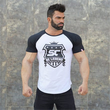 Load image into Gallery viewer, Men cotton Short sleeve Fitness t shirt