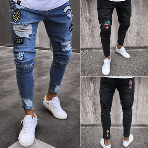 New Fashion Mens Skinny Stretch Denim Jeans