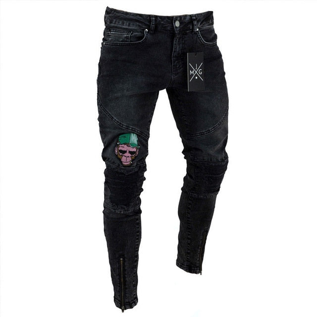 New Fashion Mens Skinny Stretch Denim Jeans