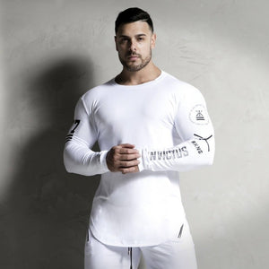 High-elasticity Sporting T-shirt Men long Sleeve