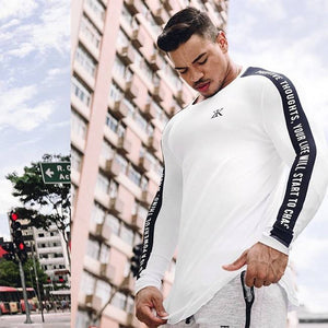 High-elasticity Sporting T-shirt Men long Sleeve