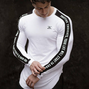 High-elasticity Sporting T-shirt Men long Sleeve