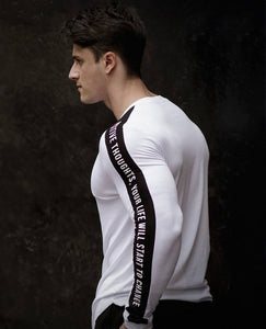 High-elasticity Sporting T-shirt Men long Sleeve