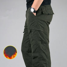Load image into Gallery viewer, Men&#39;s Cargo Winter Thicken Fleece Cargo Pants