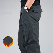 Load image into Gallery viewer, Men&#39;s Cargo Winter Thicken Fleece Cargo Pants