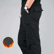 Load image into Gallery viewer, Men&#39;s Cargo Winter Thicken Fleece Cargo Pants