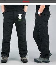 Load image into Gallery viewer, Men&#39;s Cargo Winter Thicken Fleece Cargo Pants