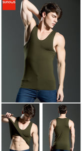 Men's Close-fitting Vest Fitness Elastic Casual