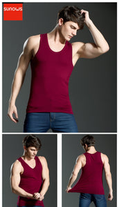 Men's Close-fitting Vest Fitness Elastic Casual