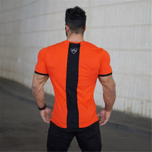 Load image into Gallery viewer, Men cotton Short sleeve Fitness t shirt