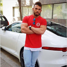 Load image into Gallery viewer, Men cotton Short sleeve Fitness t shirt