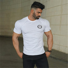 Load image into Gallery viewer, Men cotton Short sleeve Fitness t shirt