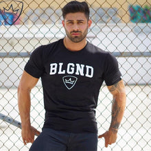 Load image into Gallery viewer, Men cotton Short sleeve Fitness t shirt