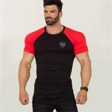 Load image into Gallery viewer, Men cotton Short sleeve Fitness t shirt