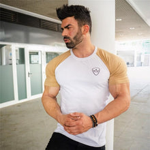 Load image into Gallery viewer, Men cotton Short sleeve Fitness t shirt