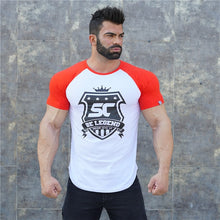 Load image into Gallery viewer, Men cotton Short sleeve Fitness t shirt