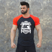 Load image into Gallery viewer, Men cotton Short sleeve Fitness t shirt