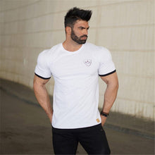 Load image into Gallery viewer, Men cotton Short sleeve Fitness t shirt