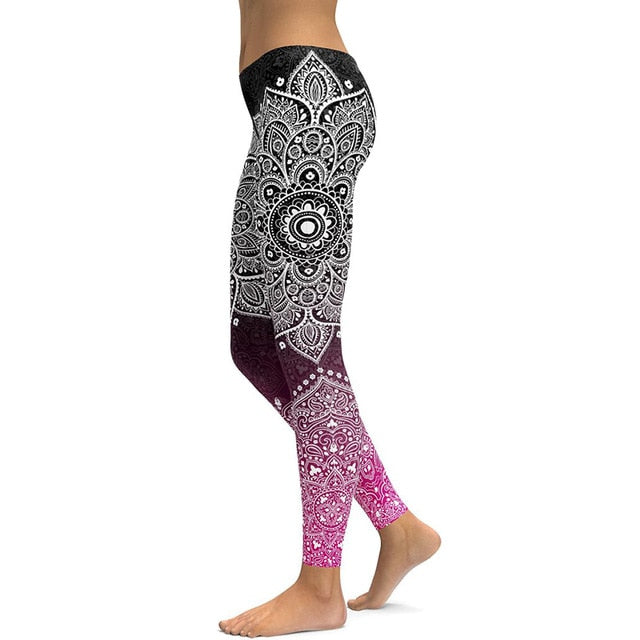Print Yoga Pants Women Unique Fitness Leggings