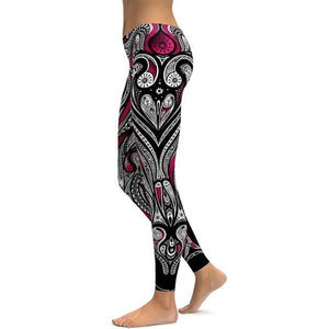 Print Yoga Pants Women Unique Fitness Leggings