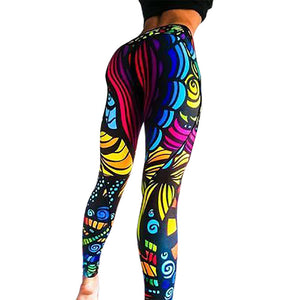 Print Yoga Pants Women Unique Fitness Leggings