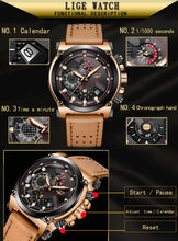 Load image into Gallery viewer, Reloje 2018 LIGE for FitwithFashion Men Watch