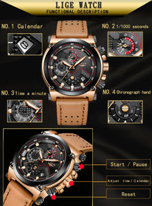 Reloje 2018 LIGE for FitwithFashion Men Watch