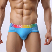 Load image into Gallery viewer, Rainbow Belt Paint Male Sexy Underwear
