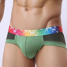 Load image into Gallery viewer, Rainbow Belt Paint Male Sexy Underwear