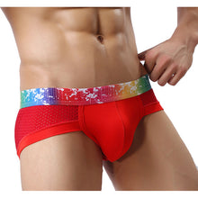 Load image into Gallery viewer, Rainbow Belt Paint Male Sexy Underwear