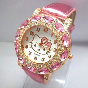 Hot Sales Lovely Stainless Steel Hello Kitty Watch