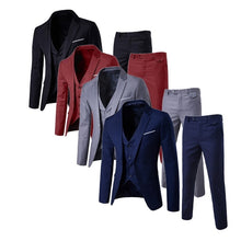 Load image into Gallery viewer, LAAMEI Mens 3Pc (jacket + Vest + Trouser)