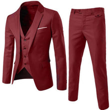 Load image into Gallery viewer, LAAMEI Mens 3Pc (jacket + Vest + Trouser)