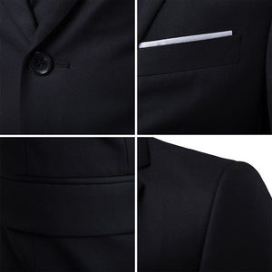LAAMEI Mens 3Pc (jacket + Vest + Trouser)
