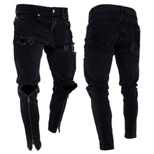Load image into Gallery viewer, Men&#39;s Vintage Ripped Super Skinny Jeans