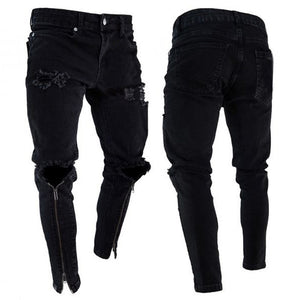 Men's Vintage Ripped Super Skinny Jeans