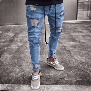 Men's Vintage Ripped Super Skinny Jeans