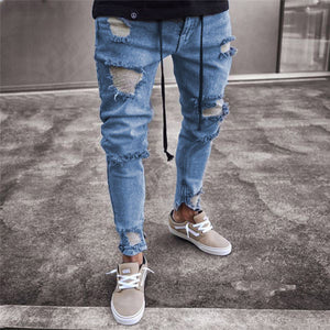 Men's Vintage Ripped Super Skinny Jeans