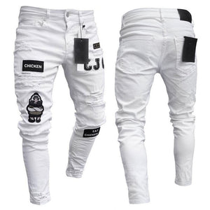 Men's Vintage Ripped Super Skinny Jeans