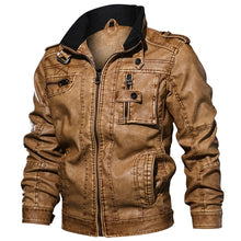 Load image into Gallery viewer, Mountainskin 7XL Men&#39;s PU Leather Jacket