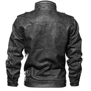 Mountainskin 7XL Men's PU Leather Jacket