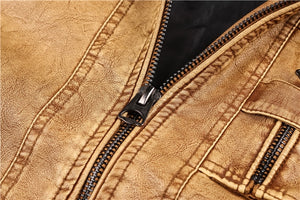 Mountainskin 7XL Men's PU Leather Jacket